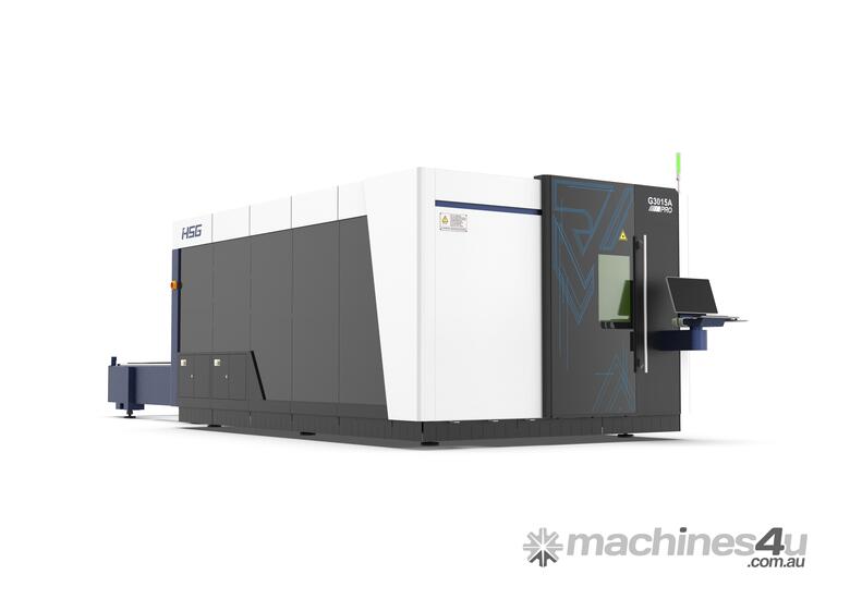 caption HSG G3015A Pro 4 kW Fiber Laser Cutting Machine * NEW SERIES *