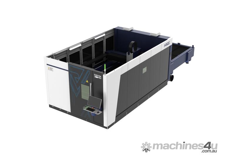 caption HSG G3015A Pro 4 kW Fiber Laser Cutting Machine * NEW SERIES *