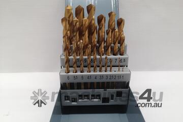25 Piece TIN Coated Drill Set - 1.0mm - 13.0mm