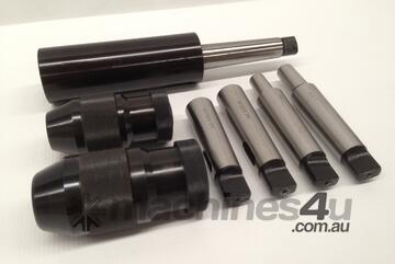 7 Pce. MT3 - Drill Chuck, Sleeves & Arbor Set.