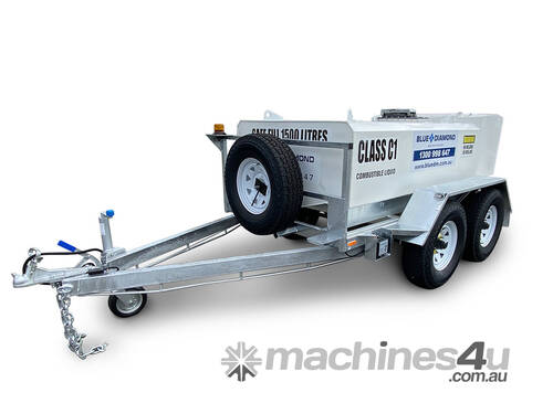 BLUE DIAMOND - 2000L Portable Self Bunded Diesel Trailer