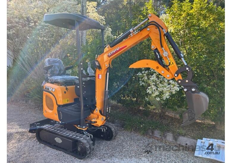 caption NEW XN12-8SE (upgrade) RHINOCEROS DIESEL EXCAVATOR WITH KUBOTA ENGINE