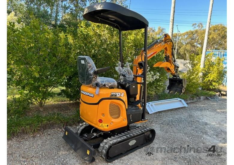 caption NEW XN12-8SE (upgrade) RHINOCEROS DIESEL EXCAVATOR WITH KUBOTA ENGINE