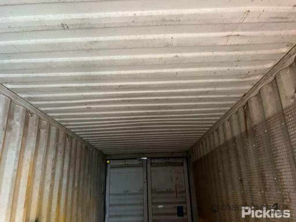 Used 40ft Shipping Container Fitted With Side Entry Shelving Air Vents