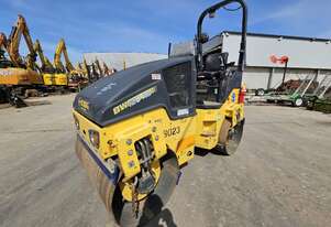 USED 2015 BOMAG BW120AD-5 3T TWIN DRUM VIBRATING ROLLER WITH 1015 HOURS