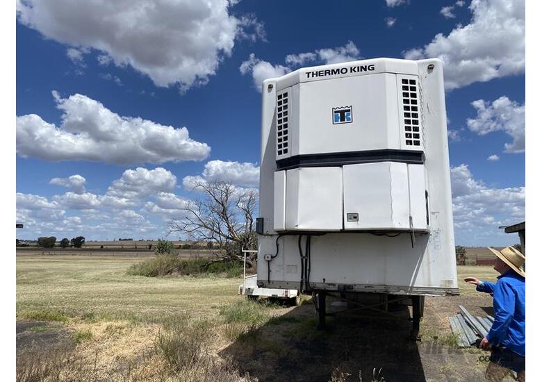 caption HAULMARK REFRIGERATED TRAILER