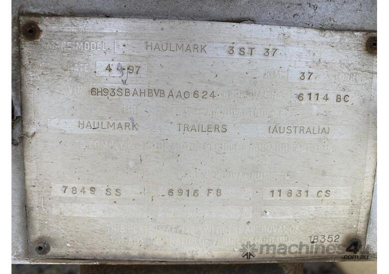 caption HAULMARK REFRIGERATED TRAILER