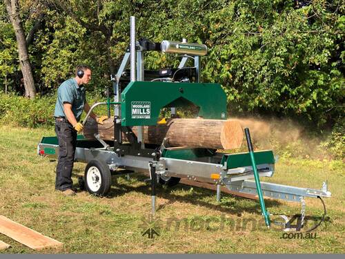 caption Portable Off-Road Sawmill: Woodlander MAX 30
