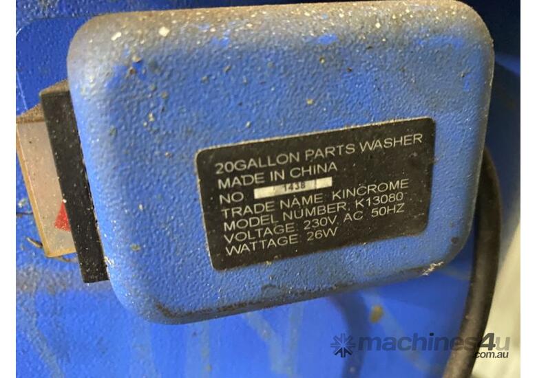 Used Parts Washer Kincrome Model K13080 20 Gallon 240V Plug In Contains
