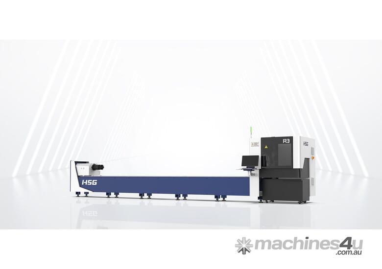 HSG R3 6kW Tube Fiber Laser Cutting Machine | Double Chuck | Economical