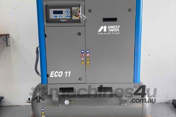 Eco Compressors - 11kW Reciprocating Screw Compressor on 270L Tank, Energy-Efficient Performance