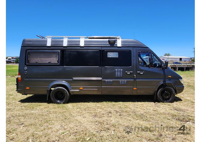 caption Mercedes Benz Sprinter 413CDI Turbo Diesel 4x2 Long Wheel Base High Roof Motorhome.