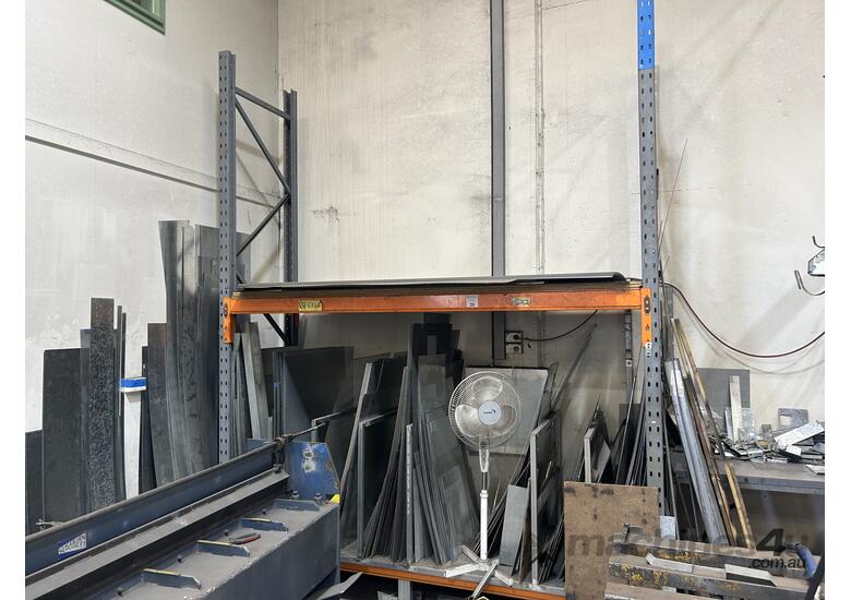 Used Single Bay Of Pallet Racking Including Contents Racking/Shelving ...