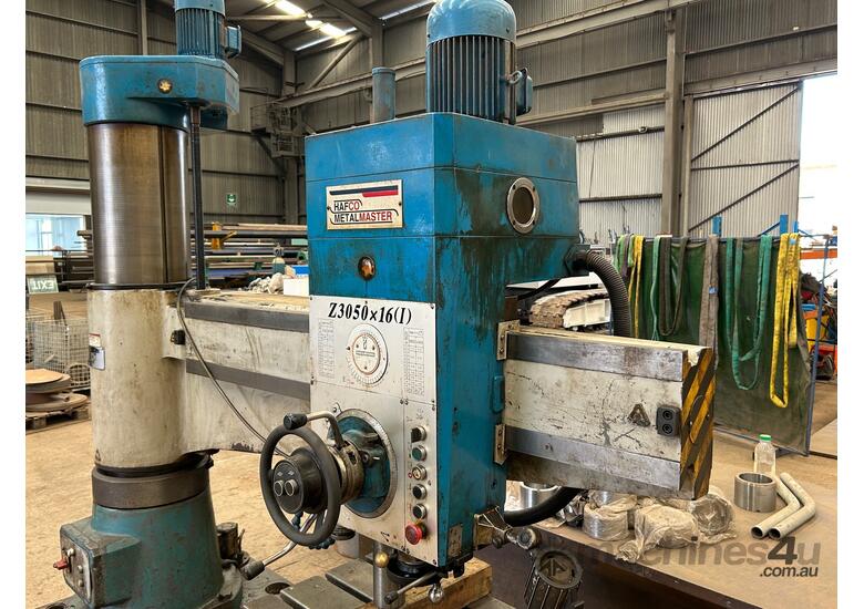 caption 2007 Hafco Radial Arm Drill Press (50mm Diameter Capacity)