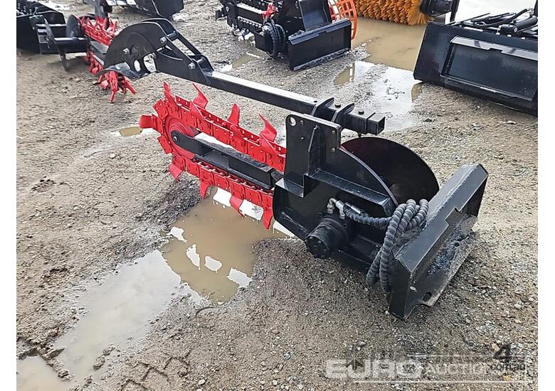 caption Unused Captok Trencher to suit Mini Skidsteer Loader