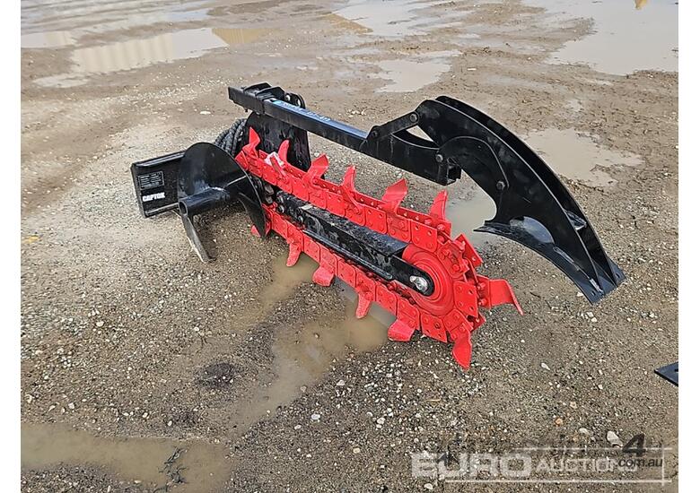 caption Unused Captok Trencher to suit Mini Skidsteer Loader