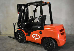 EP 3.5 Tonne Diesel Forklift For Sale Sideshift Fork Positioner 3.3L Mitsubishi Diesel Engine