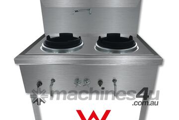 Gasmax Stainless Steel Waterless Nature Gas Double Wok Ww 2N