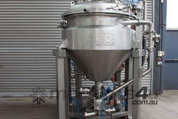 Vacuum Jacketed Processing Vessel with Built In Inline Emulsifier