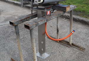 Small Stainless Steel Motorised Conveyor - 600mm Long