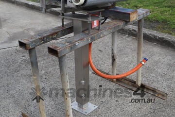 Small Stainless Steel Motorised Conveyor - 600mm Long