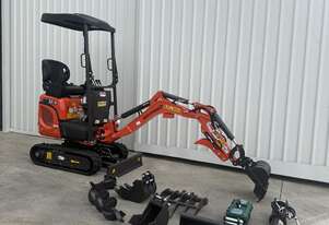 1.2 T Rhinoceros XN12-9 Excavator - Base Package- Kubota Engine, Joystick control