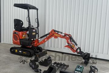 1.2 T Rhinoceros XN12-9 Excavator - Base Package- Kubota Engine, Joystick control