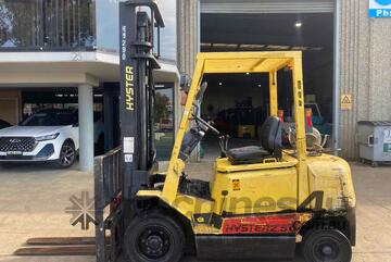 Hyster LPG 2.5ton 5m Side Shift Operate Daily No Smoke No Leak Work Every Day