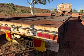 Krueger Drop Deck Tri-axle Trailer - diesel tank not included in sale