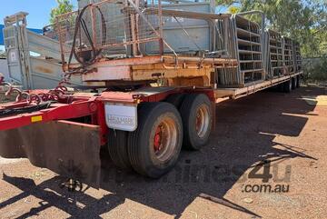 Hallmark Tri-axle step deck trailer - 45 foot - gates, frames, panels and 5 way draft and Birt Bill