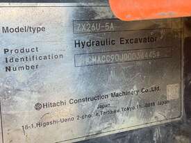 Hitachi ZX26U-5A Excavator (Rubber Tracked) - picture0' - Click to enlarge