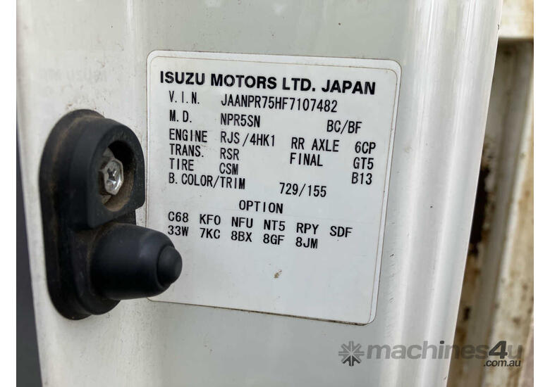 2016 Isuzu NPR 75-190 Table Top