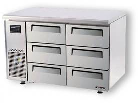 Turbo Air KUR12-3D-6 Drawer Under Counter Side Prep Table Refrigerator - picture0' - Click to enlarge