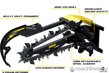   DIGGA HYDRIVE 1200mm XD TRENCHER ATTACHMENT to suit MACHINES upto 8 Tonne
