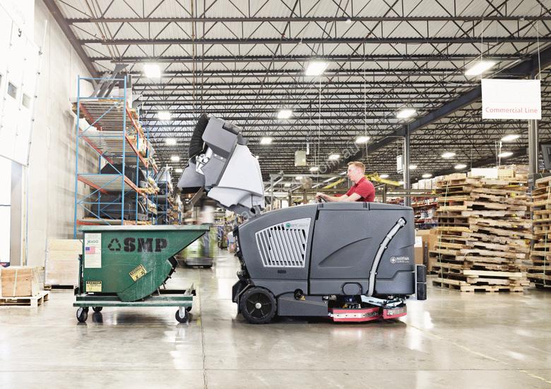 caption Nilfisk Combination Battery Scrubber/ Dryer/ Sweeper CS7010