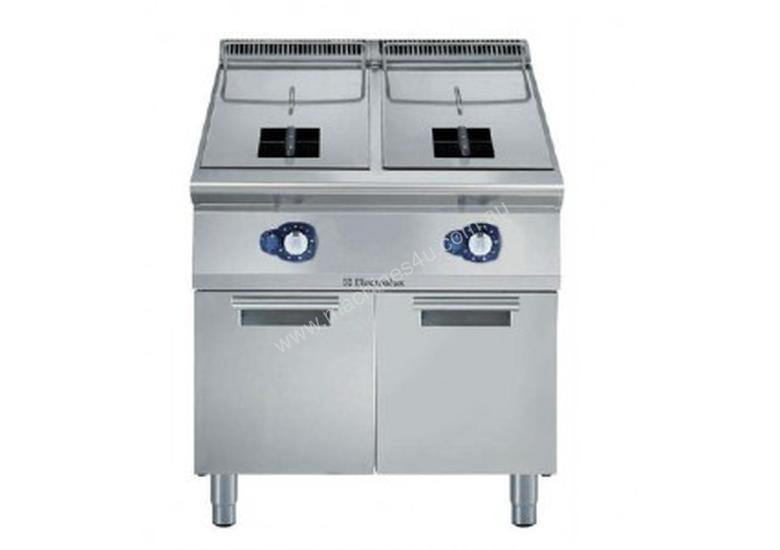 caption Electrolux 900XP Gas Fryer Double Well 15Lt E9FRGH2GF0