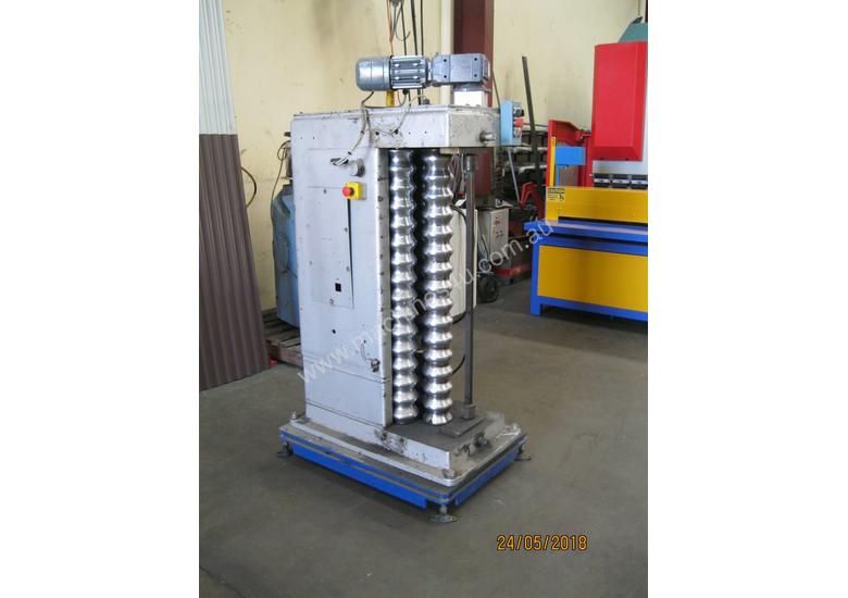 caption Hawke Vertical CNC Corrugated Curving Rolls