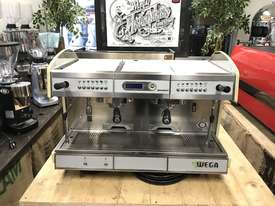 WEGA CONCEPT 2 GROUP WHITE HI-CUP ESPRESSO COFFEE MACHINE - picture0' - Click to enlarge