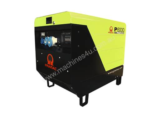 Pramac P6000-AVR SILENCED YANMAR Powered Portable Generator Diesel Power
