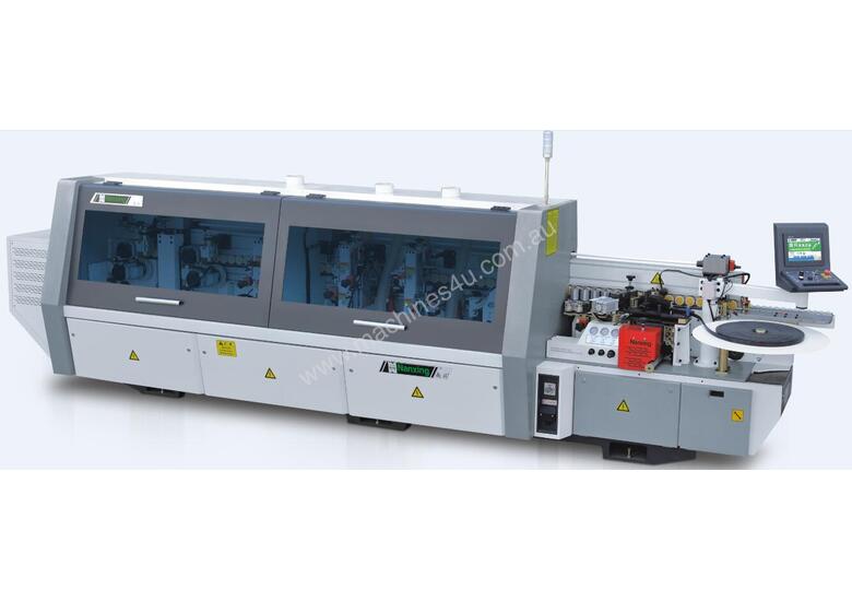 caption NANXING Auto Edgebander w/ Corner Rounding | NB5CJ | 16-24m/min, Touch Screen, Opt. Return Conveyor