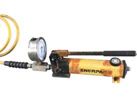 Enerpac Hydraulic Two Speed Porta Power Pump c/w Pressure Gauge P142 Industrial Quality Tool - picture0' - Click to enlarge