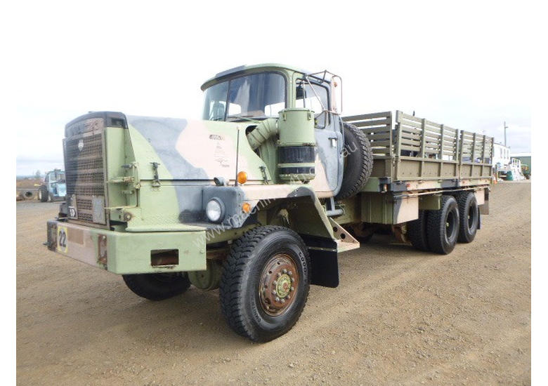 caption Mack R 6X6 Cargo Truck Tray Truck