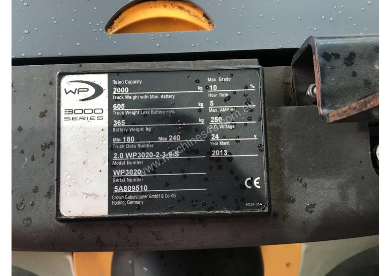 caption Electric Forklift Walkie Pallet WP Series 2013