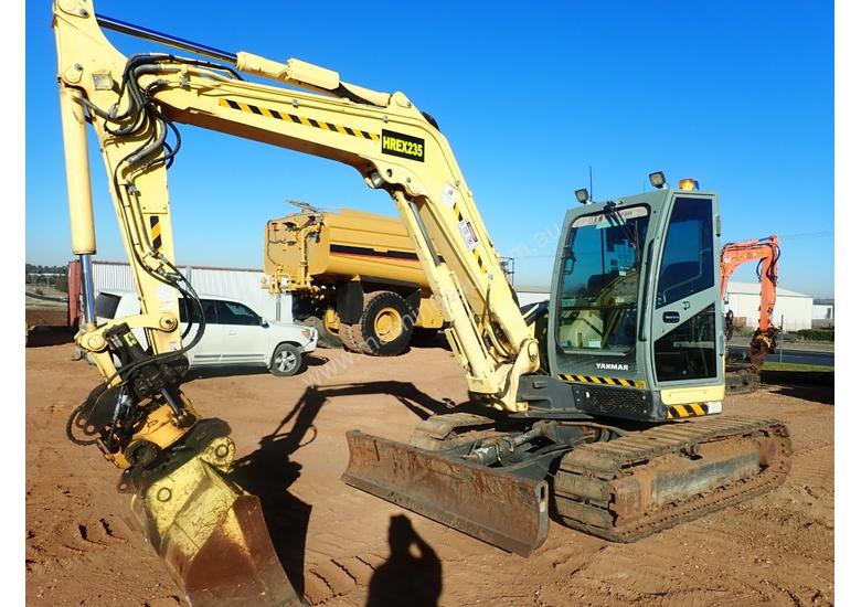 caption Yanmar VIO80 Hi Rail Excavator