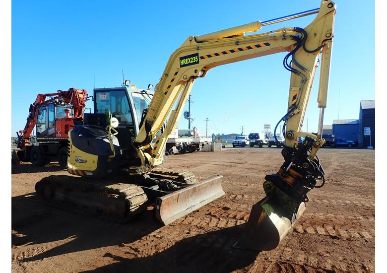 caption Yanmar VIO80 Hi Rail Excavator