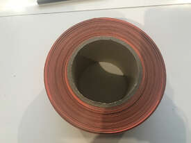 Orange Silver Barricade Tape 100m x 75mm - Single Roll - picture1' - Click to enlarge