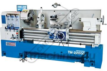 TM-2260G Centre Lathe 560 x 1500mm Turning Capacity - 105mm Spindle Bore Includes Digital Readout