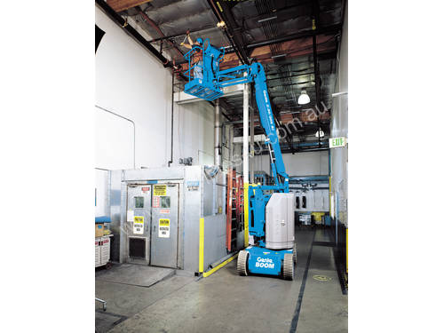 caption Genie Z-30/20N 30ft Electric Narrow Knuckle Boom Lift – Compact & High Reach!
