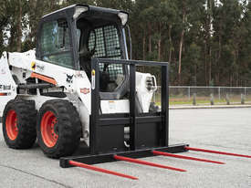 Skid Steer 4 Spear Hay Forks - picture0' - Click to enlarge