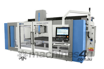 CMS BREMBANA KOSMOS 5-axis monoblock CNC Bridgesaw with Vacuum Manipulator